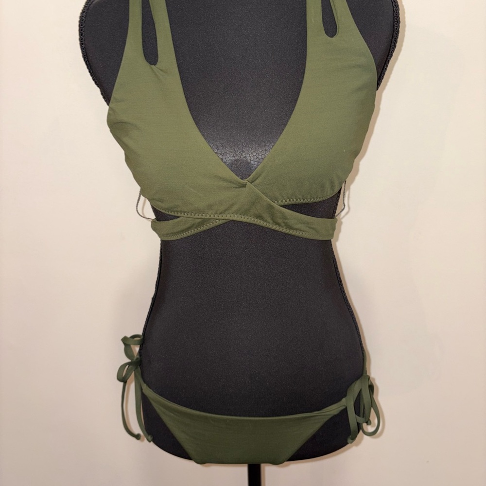 BECCA Kailani Green Two Piece Bikini Set- in Medium